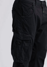 COSI JEANS - Ανδρικό παντελόνι μαύρο cargo elasticated - Μαύρο 68-KUOPIO