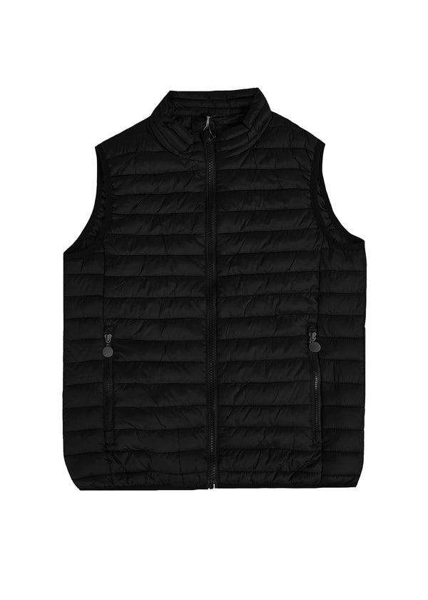 Ανδρικό αμάνικο μπουφάν GUF - L-982 - sleeveless puffer μαύρο