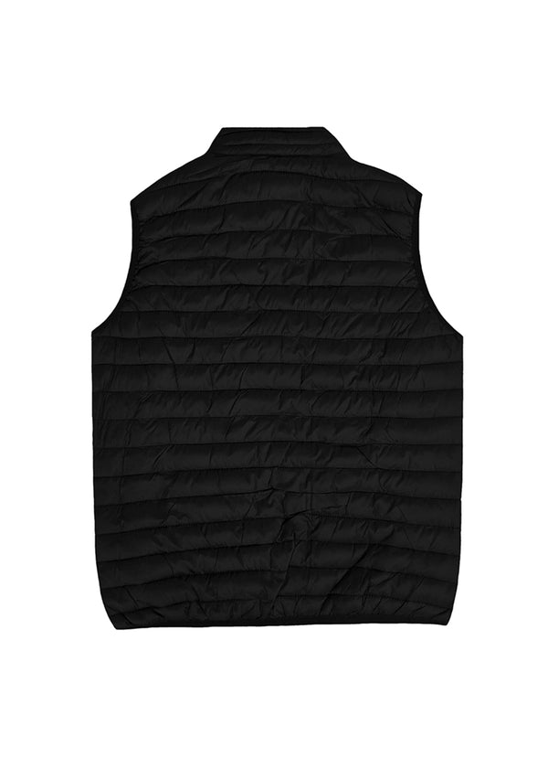 Ανδρικό αμάνικο μπουφάν GUF - L-982 - sleeveless puffer μαύρο