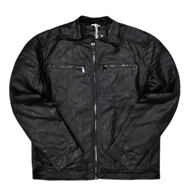 Gang - L658-1 - leatherette jacket - black
