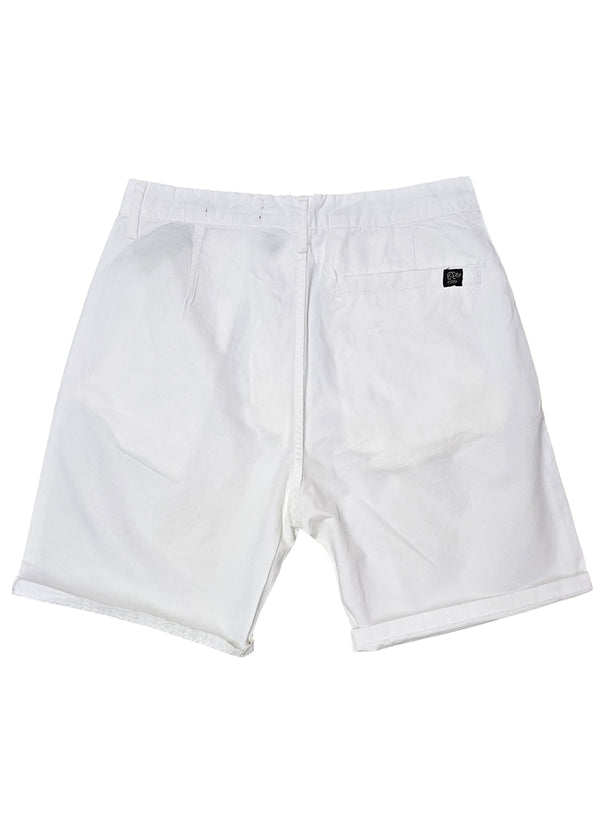 Ανδρική υφασμάτινη βερμούδα Cosi jeans - LETORE - fabric shorts regular fit λευκό
