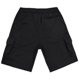 Gang - LK-7102 - simple cargo shorts - black