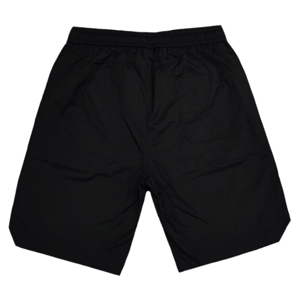 Ανδρική βερμούδα υφασμάτινο cargo Gang - LK-7112 - fabric cargo shorts μαύρο