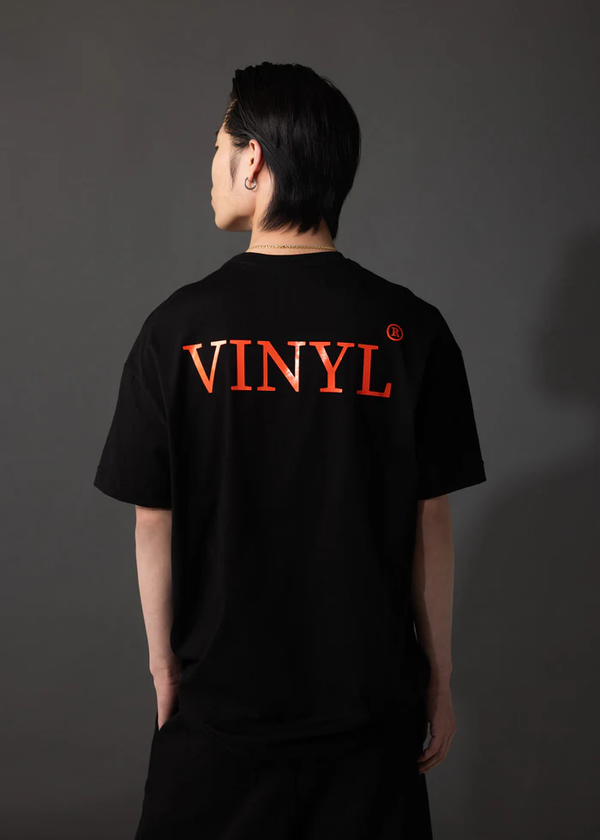 Ανδρική κοντομάνικη μπλούζα Vinyl Art Clothing - 14374-01 - cotton oversized fit - authentically you t-shirt μαύρο
