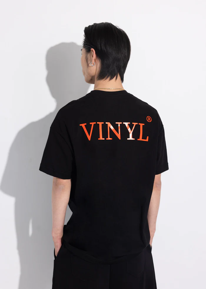 Ανδρική κοντομάνικη μπλούζα Vinyl Art Clothing - 14374-01 - cotton oversized fit - authentically you t-shirt μαύρο