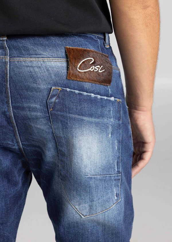Ανδρικό Jean Παντελόνι Cosi jeans - 64-maggio 4  - W24 elasticated μπλε
