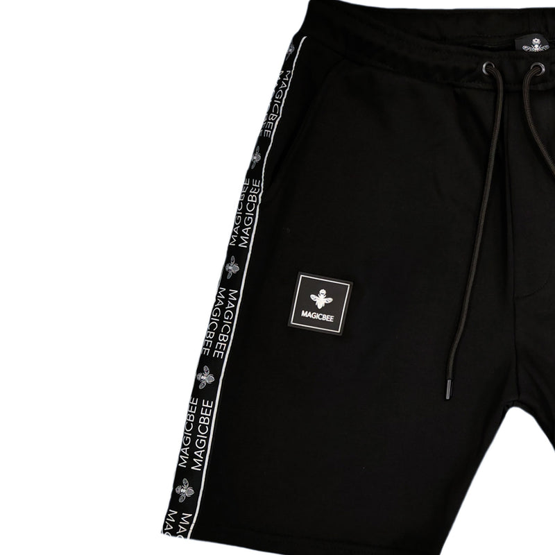 Magic bee - MB2252 - double tape shorts - black