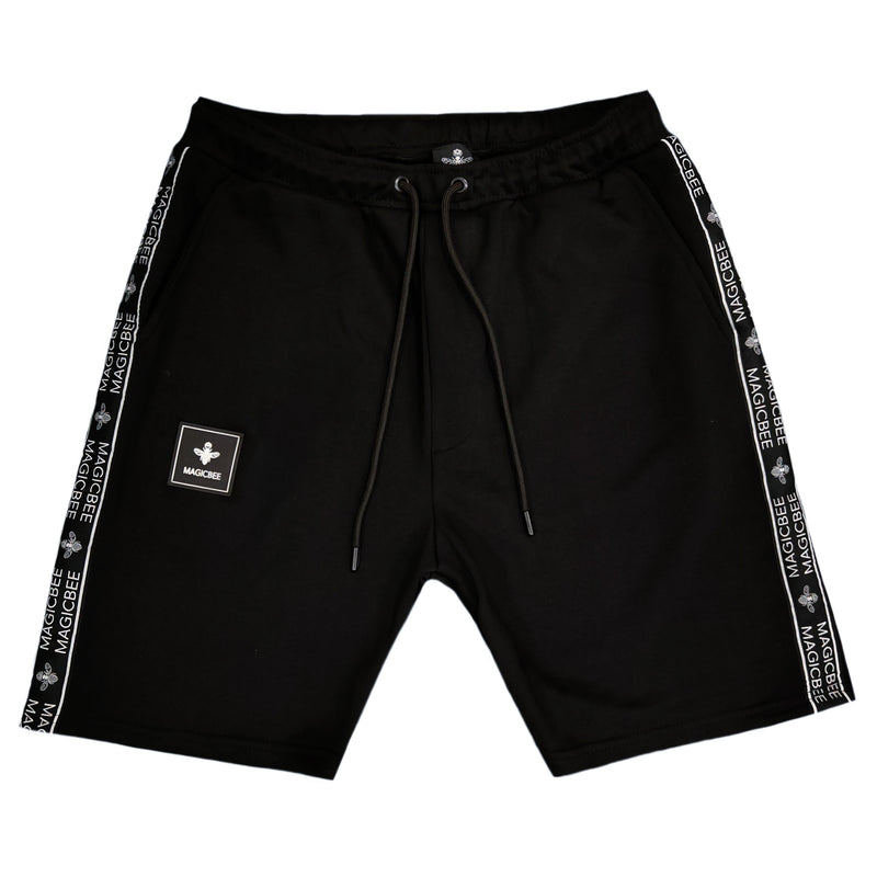 Magic bee - MB2252 - double tape shorts - black