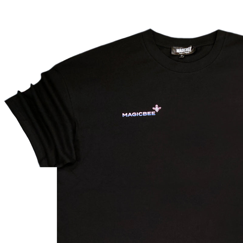 Magicbee - MB2302 - back fade logo tee - black