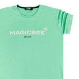 Magic bee - MB2308 - white letters 2018 logo tee - peanut