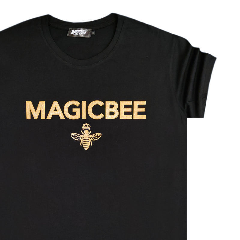 Magic bee - MB2318 - gold logo tee - black