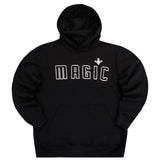 Magicbee - MB23503 - fuzzy logo hoodie - black