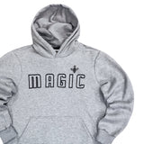 Magicbee - MB23503 - fuzzy logo hoodie - grey