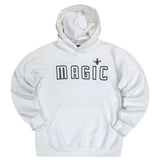 Magicbee - MB23503 - fuzzy logo hoodie - white