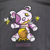 Magicbee - MB23505 - teddy bear logo hoodie - grey