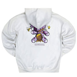 Magicbee - MB23505-W - teddy bear logo hoodie - white