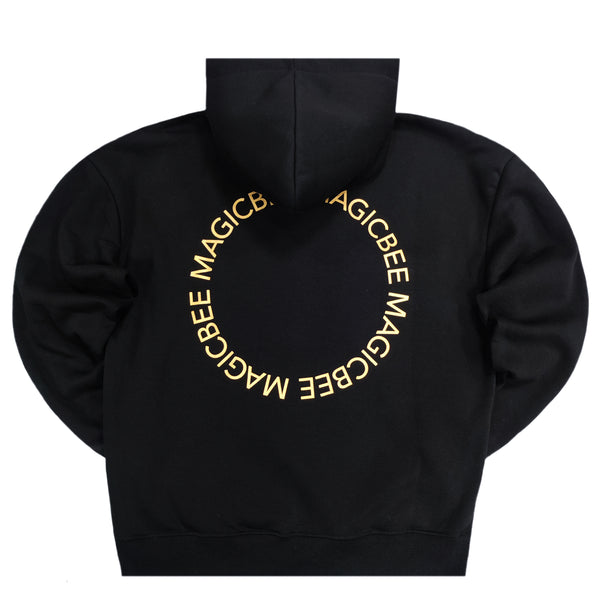 Magicbee - MB23506 - side pocket oversized hoodie - black