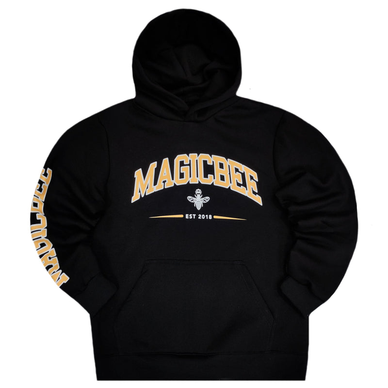 Magicbee - MB23508-W - EST logo hoodie - black