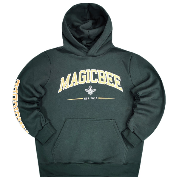 Magicbee - MB23508 - EST logo hoodie - green