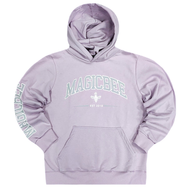 Magicbee - MB23508-W - EST logo hoodie - lilaq