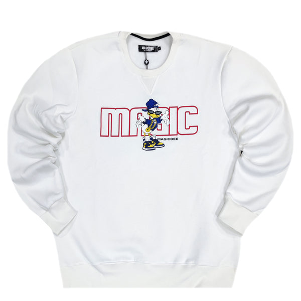 Magicbee - MB23509 - duck long sleeve tee - white