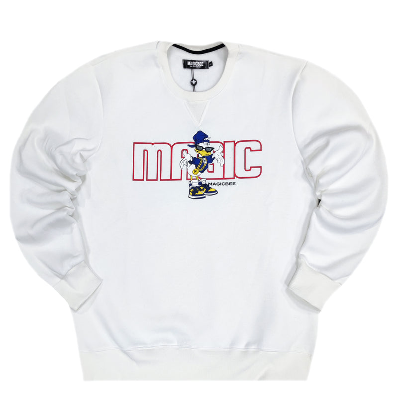 Magicbee - MB23509 - duck long sleeve tee - white