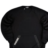 Magicbee - MB23514 - pocket design crewneck - black