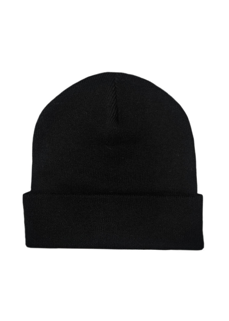 Magic bee - MB23701 - embroidered unisex beanie - black