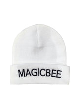 Magic bee - MB23701 - embroidered unisex beanie - white