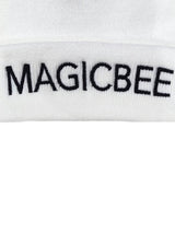 Magic bee - MB23701 - embroidered unisex beanie - white