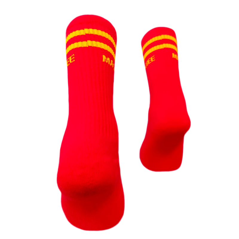 Magicbee - MB2381 - stripes socks - red
