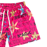 MAGICBEE - MB2391 - ALL OVER SWIM SHORT - CORAL