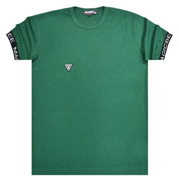 Ανδρική κοντομάνικη μπλούζα Magic bee - MB2405 - elastic tee πράσινο