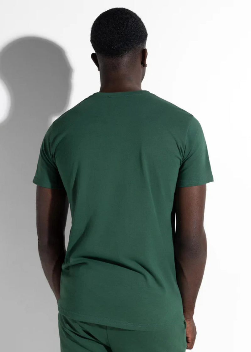 Ανδρική κοντομάνικη μπλούζα Magic bee - MB2406 - triangle logo πράσινο