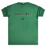 Magic bee - MB2407 - foil logo tee - green