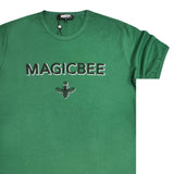 Magic bee - MB2407 - foil logo tee - green