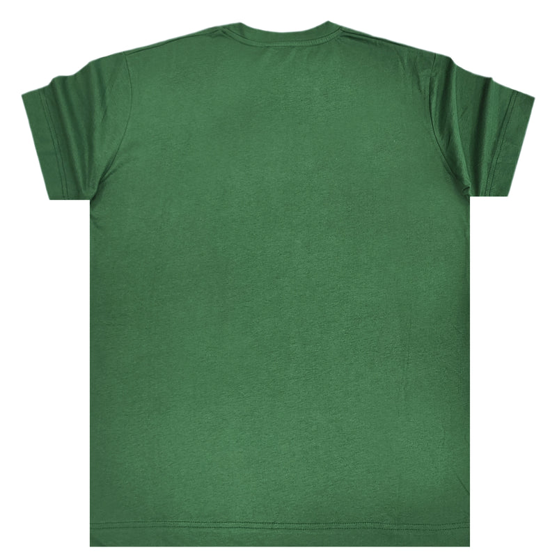 Κοντομάνικη μπλούζα Magic bee - MB2412 - reflective teddy logo πράσινο