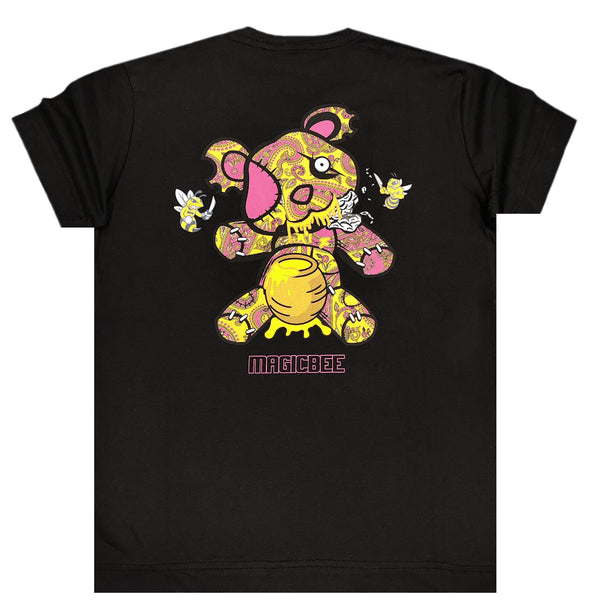 Κοντομάνικη μπλούζα Magic bee - MB2413 - reflective teddy μαύρο