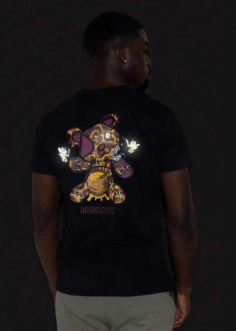 Κοντομάνικη μπλούζα Magic bee - MB2413 - reflective teddy μαύρο