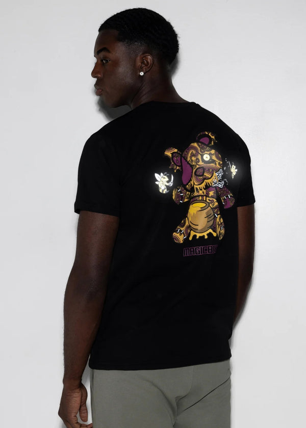 Κοντομάνικη μπλούζα Magic bee - MB2413 - reflective teddy μαύρο