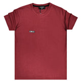 Κοντομάνικη μπλούζα Magic bee - MB2413 - reflective teddy logo σκούρο κόκκινο