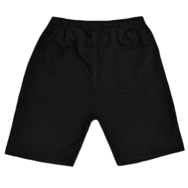 Ανδρική βερμούδα Magicbee - MB2451 - zip pockets shorts μαύρο