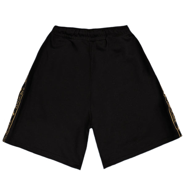 Magicbee - MB2456 - gold lurex tape shorts - black