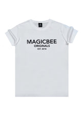 Ανδρική κοντομάνικη μπλούζα Magicbee - MB2502B - Originals Logo Tee - λευκό