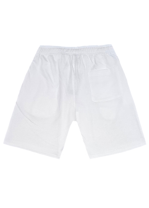 Ανδρική βερμούδα Magicbee - MB2558 - Matt Logo Shorts λευκό