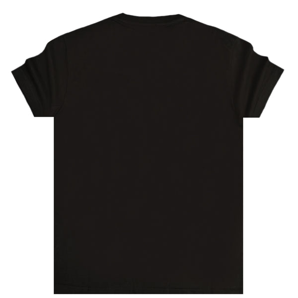 Ανδρική κοντομάνικη μπλούζα Jcyj - MBV1000 - black venom fresh No.1 slim fit tee μαύρο