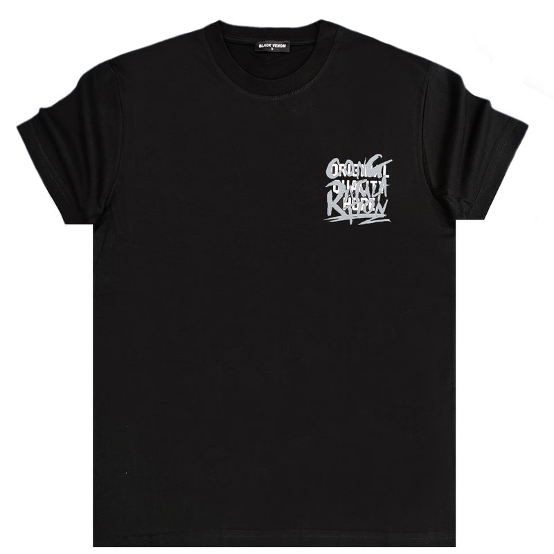 Jcyj - MBV1000 - black venom gong ratulation slim  fit tee - black