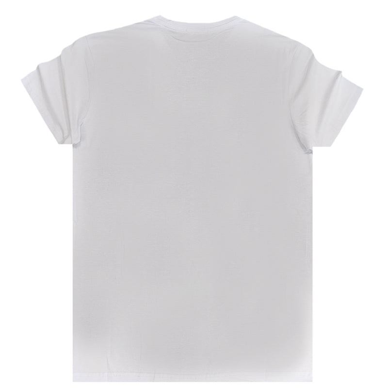 Jcyj - MBV1000 - black venom gong ratulation slim fit tee - white