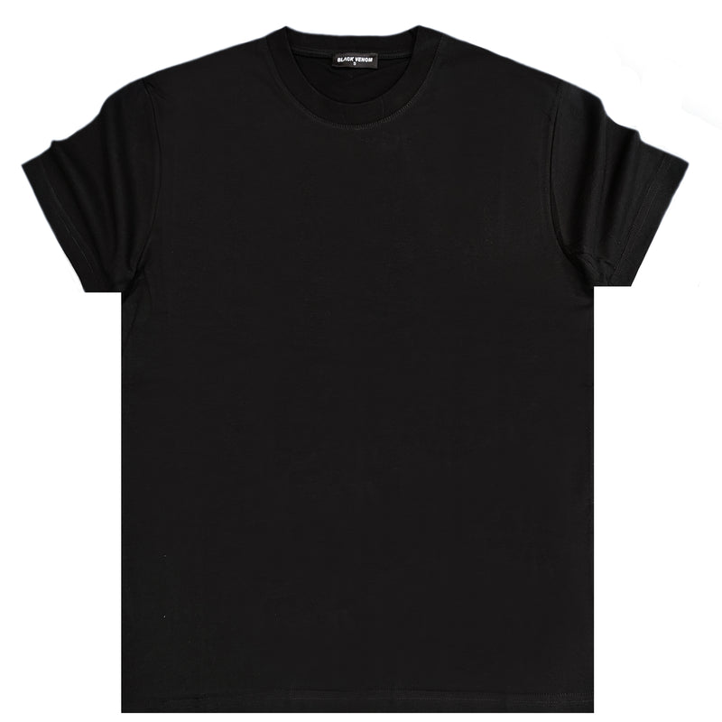 Jcyj - MBV1000 - black venom simple regular fit tee - black