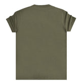 Jcyj - MBV1000 - black venom gong ratulation slim fit tee - khaki